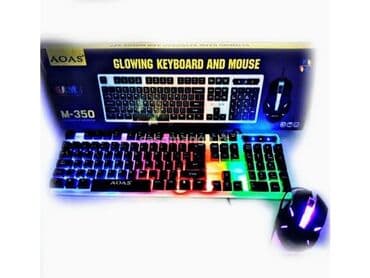 Tastature: Gejmerska tastatura i mis crna i bela novo gaming akcija cene nisu — 1