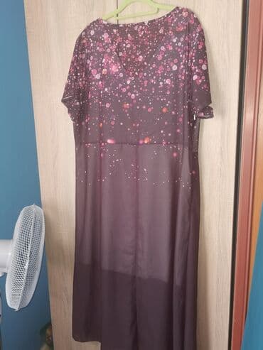 Haljine: 5XL (EU 50), bоја - Crna, Kratkih rukava — 5