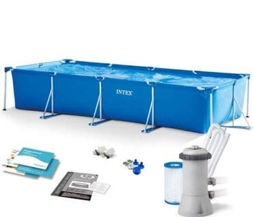 sat mladenovac: 💦💦💦 Bazen INTEX 450 x 220 x 84 cm metalna konstrukcija sa pumpom NOVO! — 1