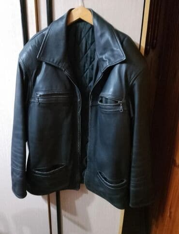 jakne s: Kozna jakna bas kozna sivena po meri. 2.3xl samo zip zameniti — 1