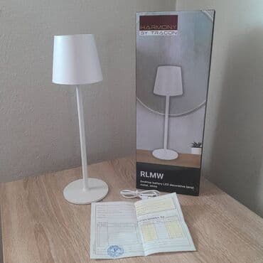 Home & Garden: Table lamp, color - White, New — 2