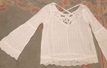 providne bluze od tila: Guess, S (EU 36), bоја - Bela — 2