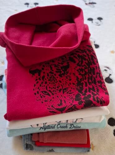 paket odece m: Paket: Helanke, Majice, Pantalone, Za devojčice, uzrast: 7-8 godina — 3