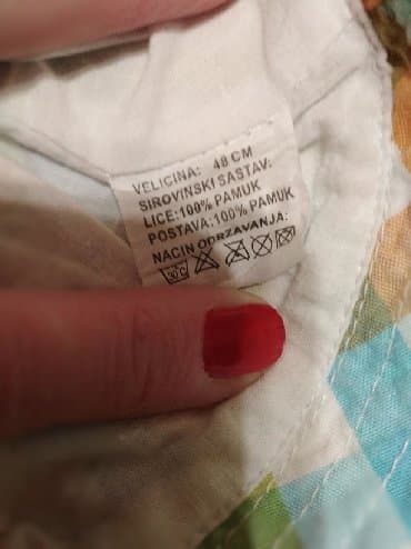 bele pantalone za decake: Okrugli izrez, Kratak rukav, 68-74 — 7