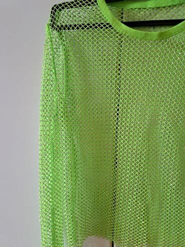 midi haljine h m: One size, Vez, Jednobojni, bоја - Zelena — 9
