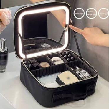 sephora kofer sa sminkom: Kozmetički neseser za šminku sa LED ogledalom Cena 3300 dinara — 2
