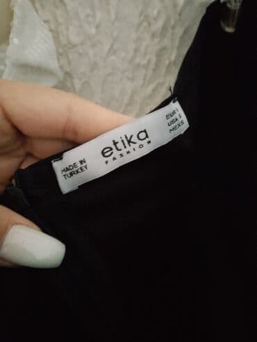 essence ruz za usne: S (EU 36), bоја - Crna, Večernji, maturski, Top (bez rukava) — 7