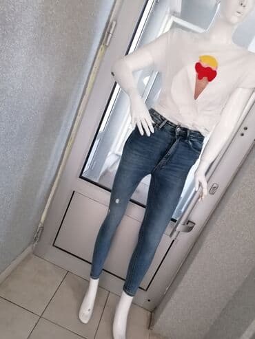 elegantne pantalone sa visokim strukom: Savršene farmerice extra model i kvalitet uvoz Turska Vel 27 Sa puno — 1
