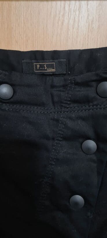 letnje pantalone za punije: L (EU 40), Midi, bоја - Crna — 3
