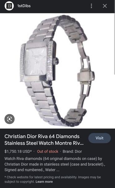 Ručni satovi: Klasični sat, Dior, Unisex — 2