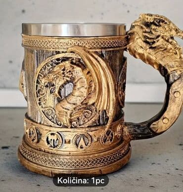 Ostalo posuđe: Krigla za pivo Prelepa krigla za pivo idealan poklon za mušakrce, od — 2