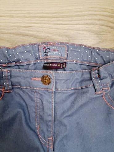 elegantne pantalone sa visokim strukom: 152-158, bоја - Svetloplava — 2