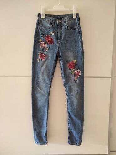lidl pantalone: H&M farmerke veličina 34. Dubok model. Poluobim struka 30/34 — 1