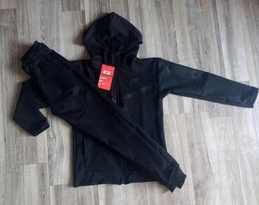 elegantne pantalone sa visokim strukom: Nike, Komplet: Duks, Pantalone — 8