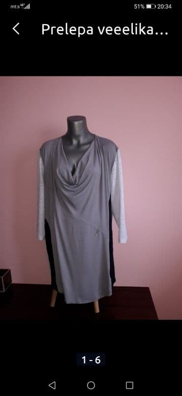 svecane pantalone i tunike: One size, bоја - Siva — 4
