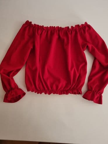 Košulje: 9Fashion Woman, M (EU 38), Likra, bоја - Crvena