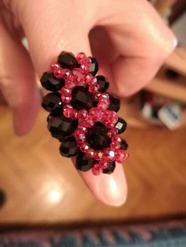 nakit od hiruskog celika novi sad: Ženski prsten, Handmade, Materijal: Kristal, Cirkon — 10