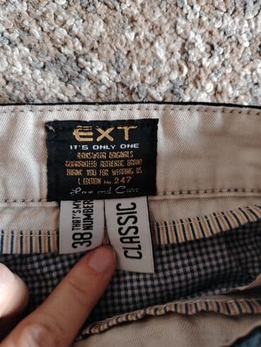 pantalone s: Exit crne pantalone 38 - 34.
Pamuk i lan — 4