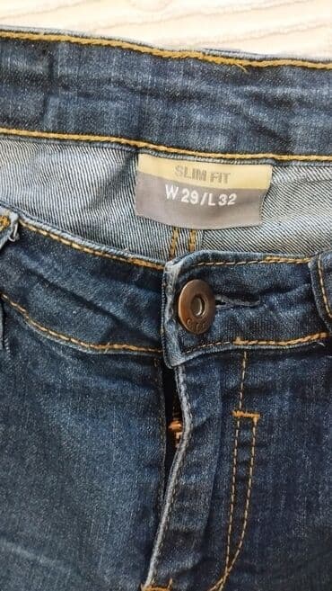 vunene pantalone: 29, 32, Keper, Normalan struk, Ravne nogavice — 3