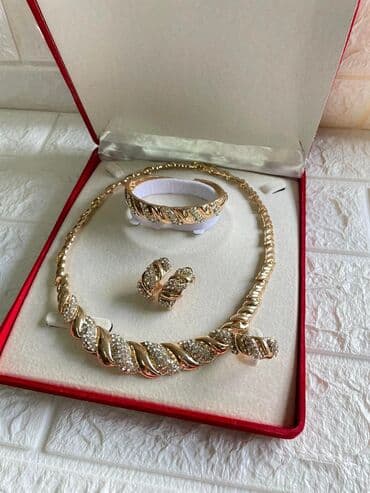 minđuše hirurški čelik: Set: Minđuše, Narukvica, Ogrlica, Materijal: Hirurški čelik — 24