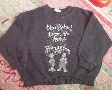 bele pantalone za decake: Benetton, Okrugli izrez, 98-104 — 3