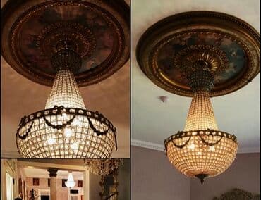 vitorog komode za spavacu sobu: Elegantni luster sa kristalnim detaljima, idealan za osvetljavanje — 3