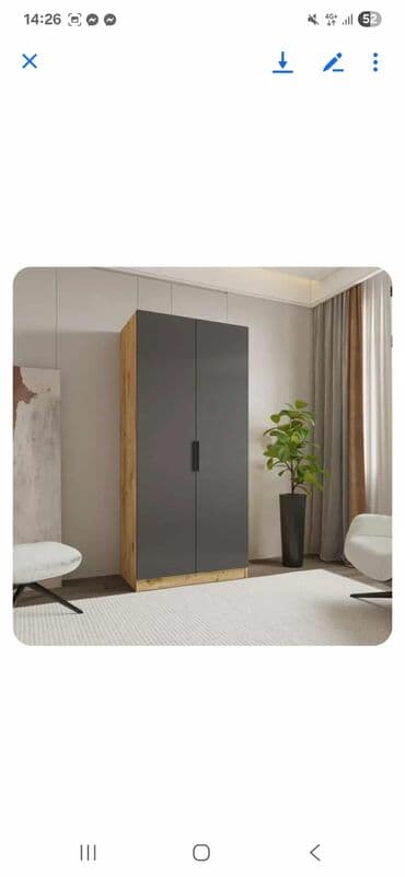 dimenzije ormara: Ormar LINEA Antracit 16500 din. Kod: Ormar LINEA Antracit Dimenzije — 2