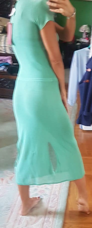 sexy haljine: Max Mara S (EU 36), bоја - Zelena, Kratkih rukava — 8