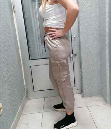 elegantne pantalone sa visokim strukom: S (EU 36), Visok struk — 3