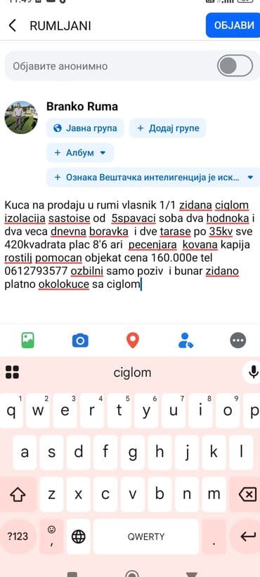 kupujem prodajem nekretnine smederevska palanka: 420 kv. m, 5 soba — 2
