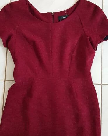 bordo haljine: M (EU 38), bоја - Bordo, Koktel, klub, Kratkih rukava — 3
