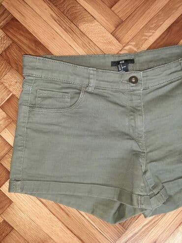 kargo pantalone h m: M (EU 38), Jeans, color - Green, Single-colored — 3
