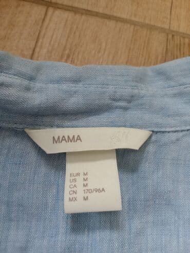 haljine lanene: H&M, M (EU 38), Lan, Jednobojni, bоја - Svetloplava — 3