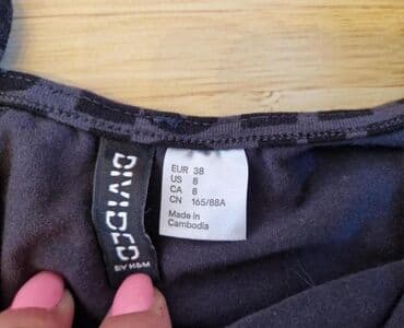 satovi sa koznom narukvicom: H&M M (EU 38), bоја - Tamnoplava, Oversize, Na bretele — 3