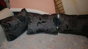 Pillows: Throw pillow, color - Black — 4