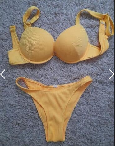 Kupaći kostimi: S (EU 36), Mikrofiber, Jednobojni, bоја - Žuta