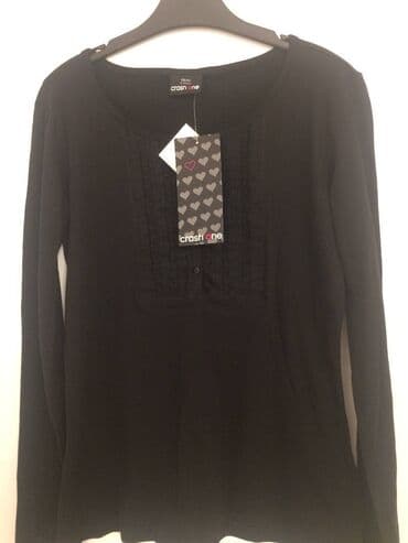elegantna bluza: Crna bluza TAKKO elegantna - NOVO elegantna sa dugim rukavima Nova — 5