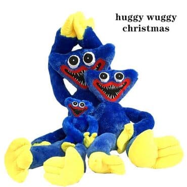 plišani kombinezon za odrasle: Huggy Wuggy Plišana igračka - Poppy Playtime 40 cm Sirovi materijal — 3