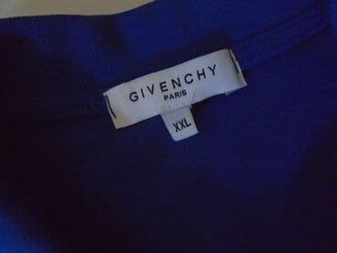 elegantne pantalone sa visokim strukom: GIVENCHY Paris duža muška majica od 100% pamuka, naznačene veličine — 4