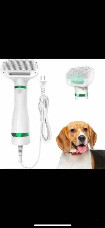 privesci sa natpisom: Pet Hair Dryer 2in1 🐾 Sušilica za pse, 2u1 funkcija. 💨 Efikasno — 2