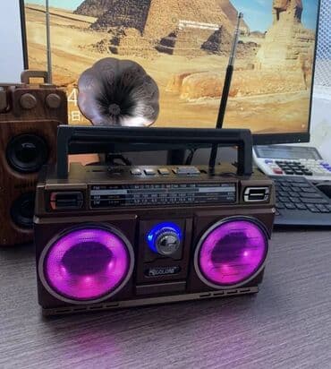 blutut za automobile: Retro Radio prenosivi BT zvucnik sa LED svetlom Retro Radio Prenosivi — 8