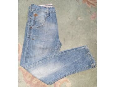elegantne pantalone sa visokim strukom: 122-128, bоја - Svetloplava — 3
