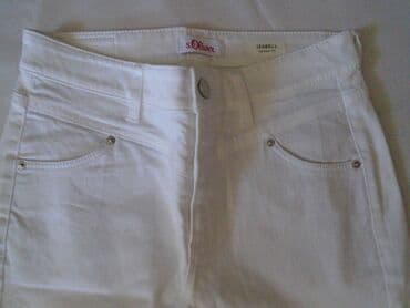 s oliver jakne muške: St.Oliver bele pantalone, model Isabell skinny fit, predivne, nogavice — 3