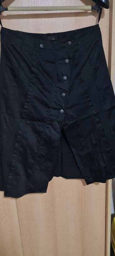 letnje pantalone za punije: L (EU 40), Midi, bоја - Crna — 2