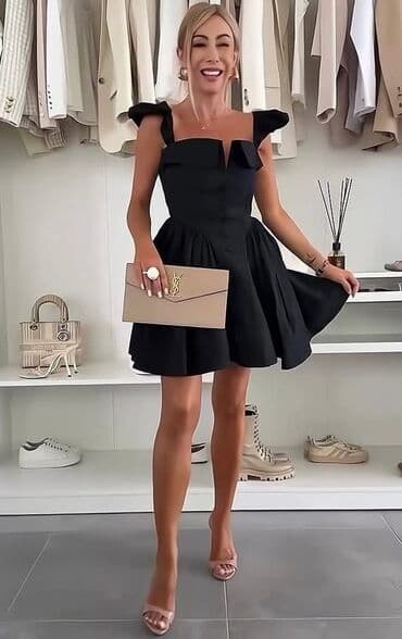 Haljine: One size, bоја - Bela, Oversize, Na bretele — 3