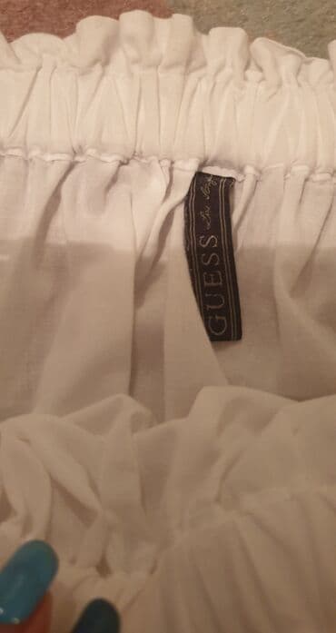 providne bluze od tila: Guess, S (EU 36), bоја - Bela — 3