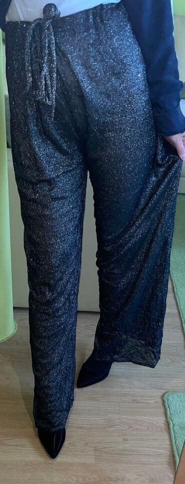 pantalone s: One size, Visok struk, Ravne nogavice — 4