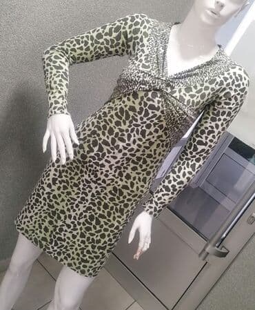 haljine sa leopard printom: Zara S (EU 36), bоја - Šareno, Koktel, klub, Dugih rukava — 3