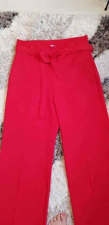 pantalone s: M (EU 38), Visok struk, Zvoncare — 5