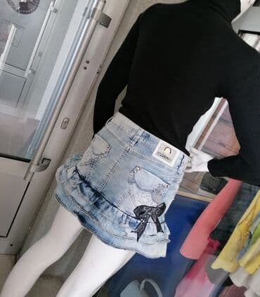 suknja sorc stradivarius: S (EU 36), Mini, bоја - Svetloplava — 2